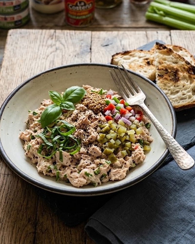 Spicy Garlic-Dill Tuna Salad